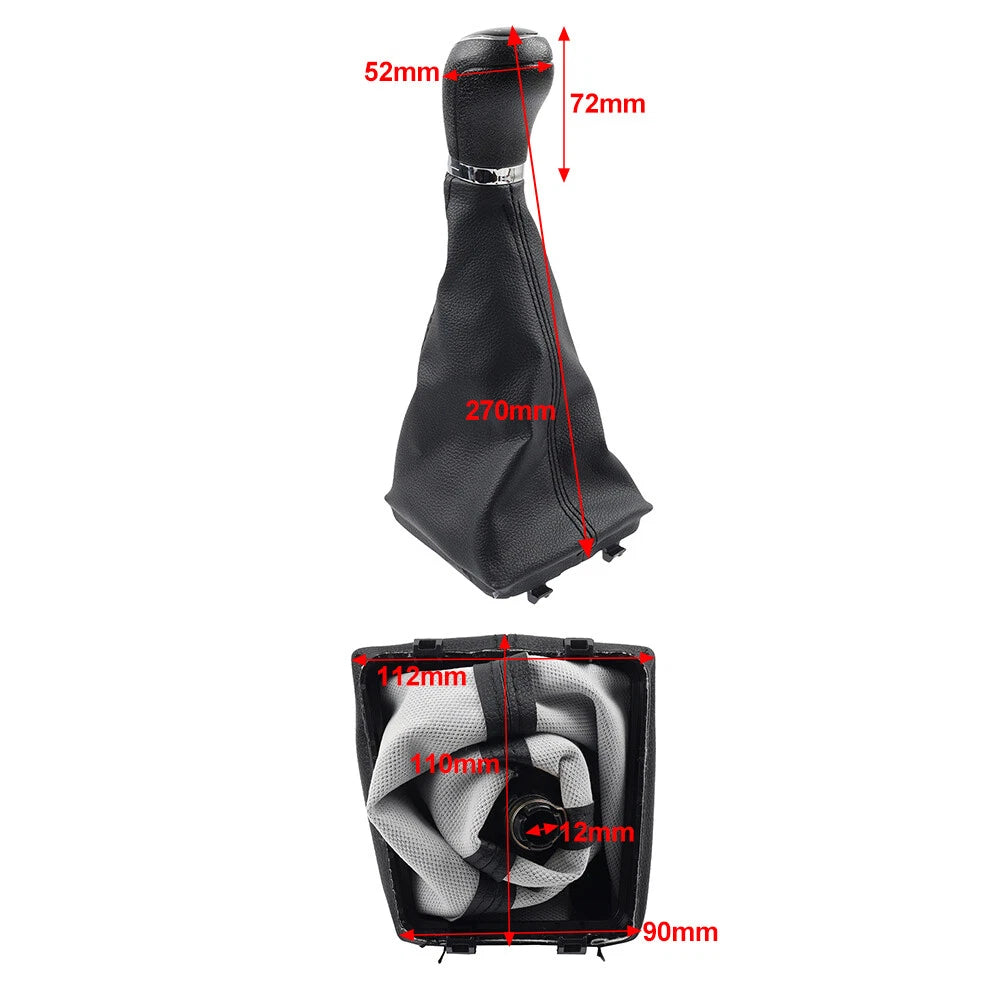 6-Speed Manual Gear Shift Knob & Boot Case for Skoda Octavia (2004-2012)