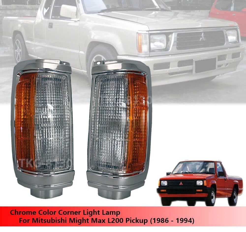 Chrome Front Corner Light for Mitsubishi L200 Triton (1986-1996)