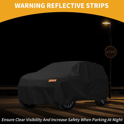 Waterproof All Weather Car Cover for Jeep Grand Cherokee (2002-2023) Black 210D