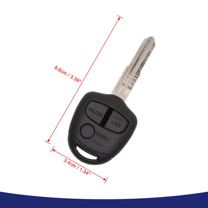 3 Button Key Fob Remote Control Case for Mitsubishi Lancer