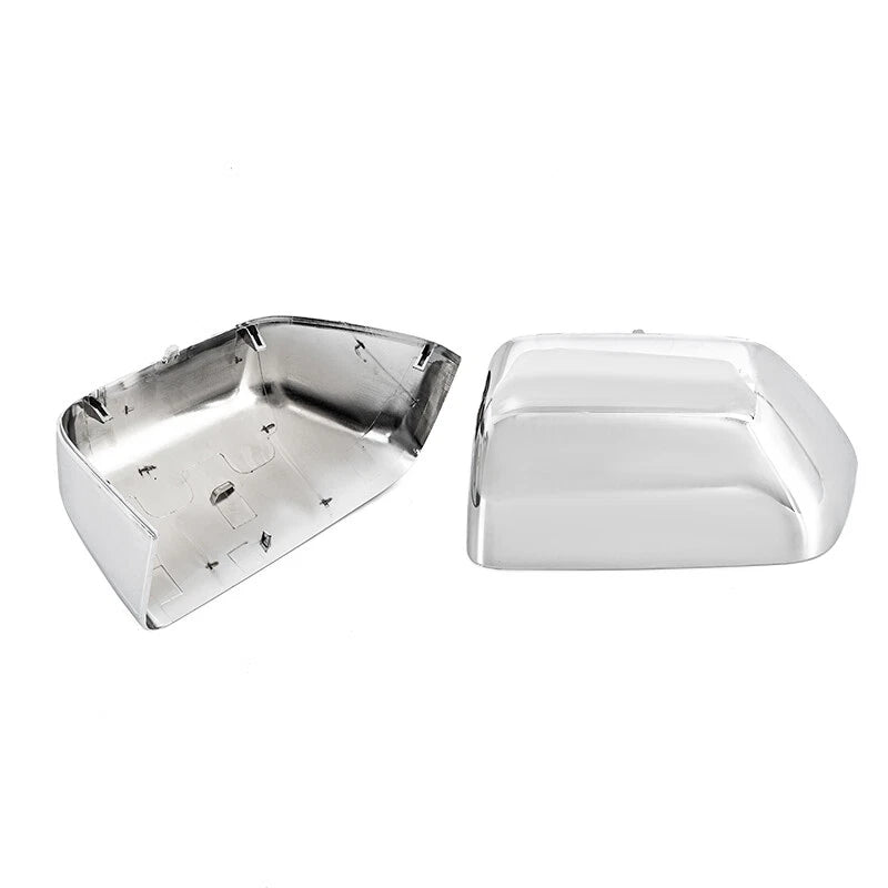 Chrome Mirror Cover Cap Set LH & RH for 2017-2022 Ford Super Duty F250 F350 F450
