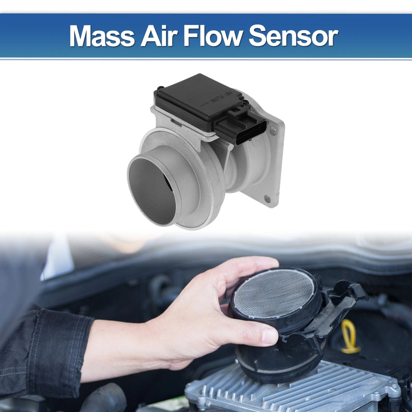 Mass Air Flow Sensor for Ford Edge (2019-2023) Plastic Metal 1 x Unit
