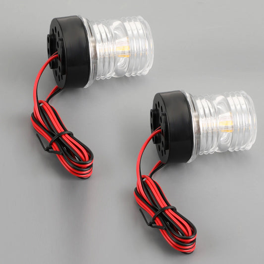 360° 12V White Navigation Lights for Boat/Yacht (No Year)