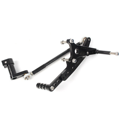 Black Rearset Footpegs for Triumph T595 509 955i 1050 Speed Triple (2006-2012)