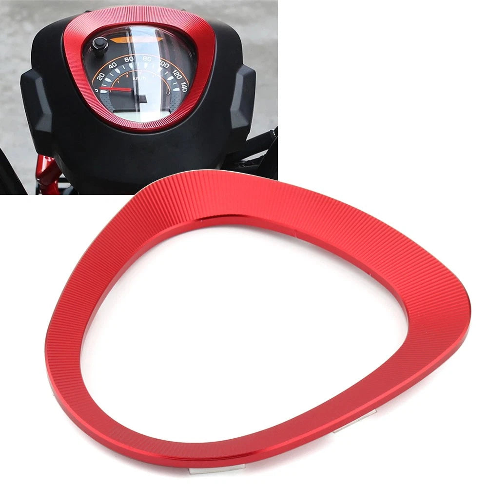 Red Dashboard Instrument Frame Cover Trim for Honda CC110 Cross Cub (2021)