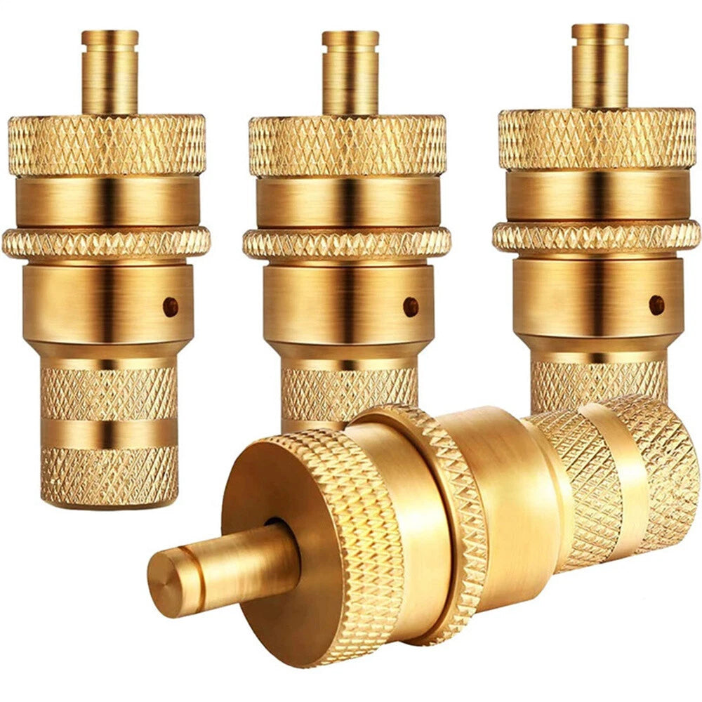 4 x Brass Tire Deflators Kit for Car SUV 6-30 PSI Air Valve Core