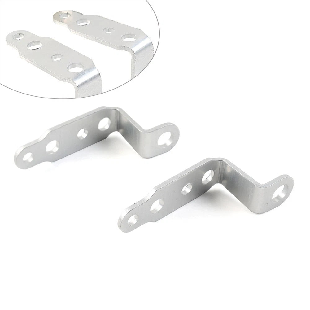 Universal Silver Headlight Rearview Mirror Bracket Extension
