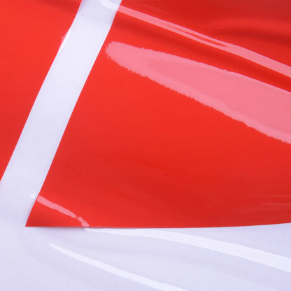Red Self Adhesive PVC Sticker Wrap for Car Hood Roof Trunk Racing Decal