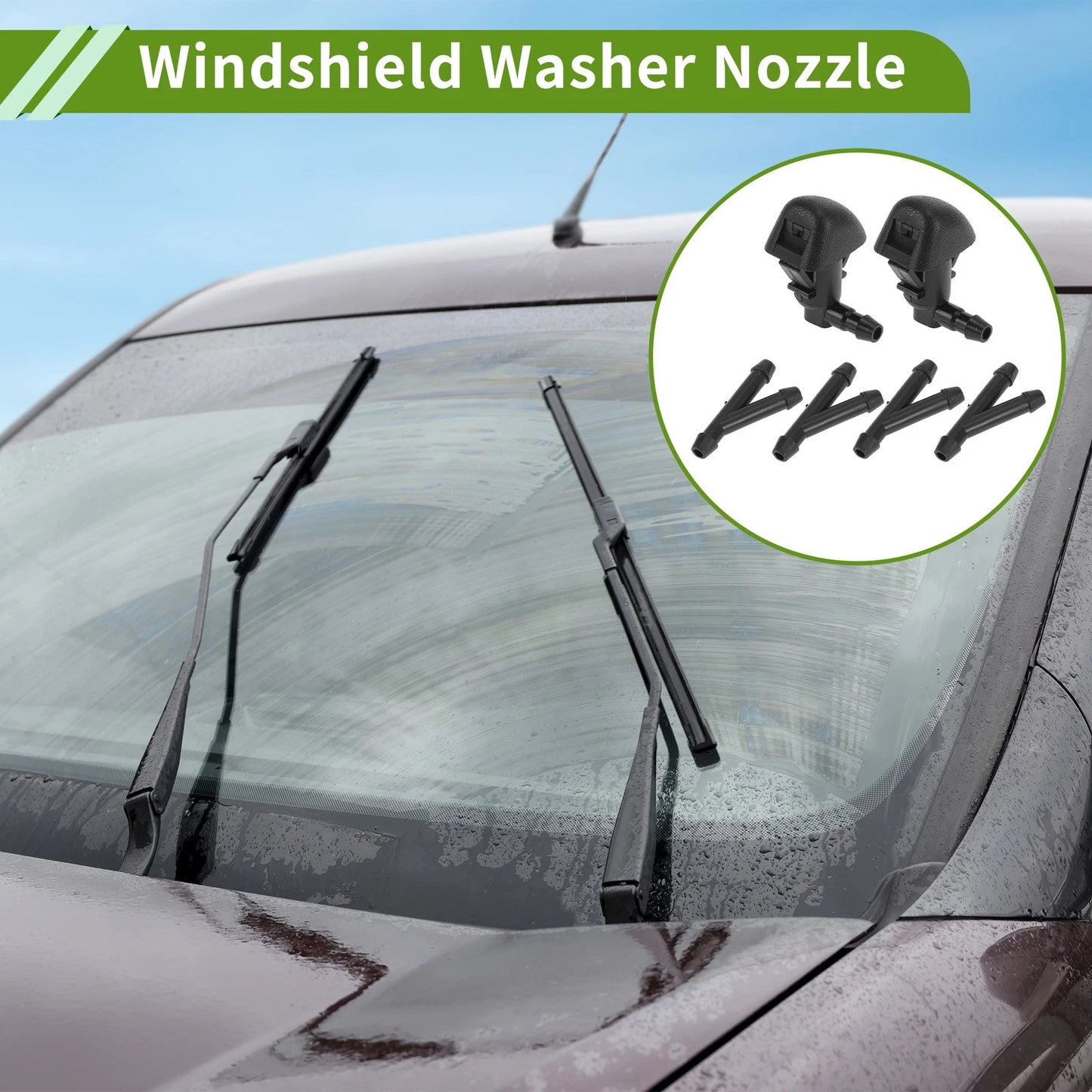 Windshield Washer Nozzle & Hose for Honda (2011-2017)
