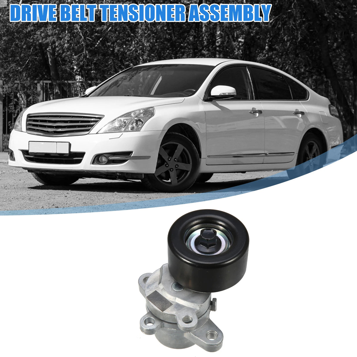 Drive Belt Tensioner Assembly for Nissan Maxima, Murano, Altima (2002-2023)