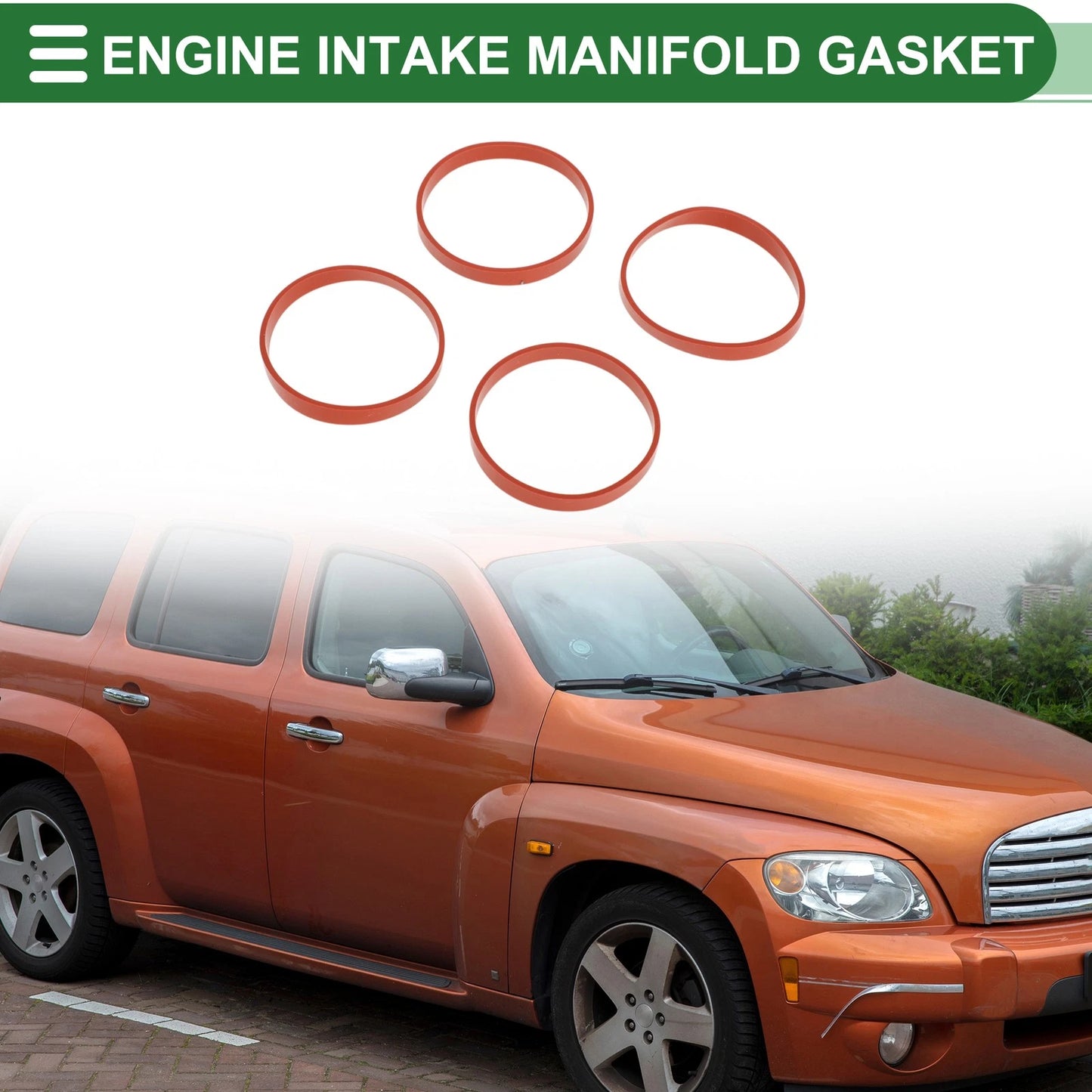 Intake Manifold Gasket for Chevrolet HHR (2005-2011) 4 Pcs