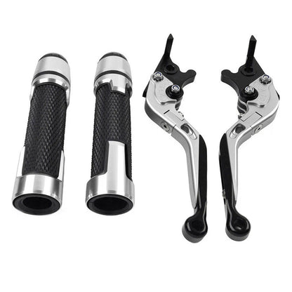 Handlebar Grips & Brake Clutch Levers Set for Suzuki GSXR600 GSXR750 GSXR1000