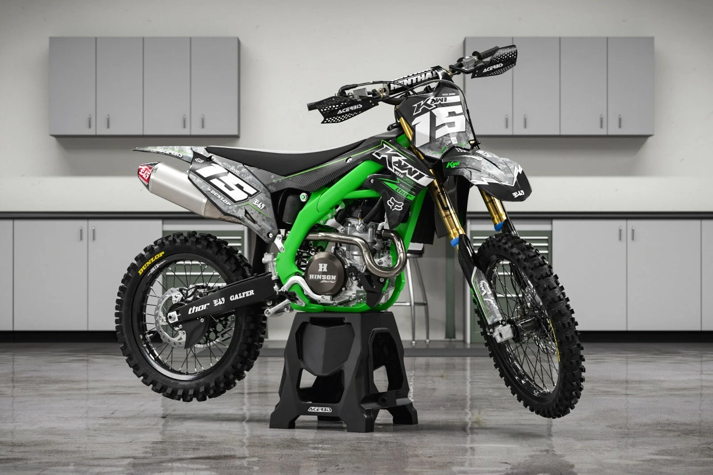 Custom Graphics Full Kit for Kawasaki KX 85 (2014-2021) BOSS Style Stickers