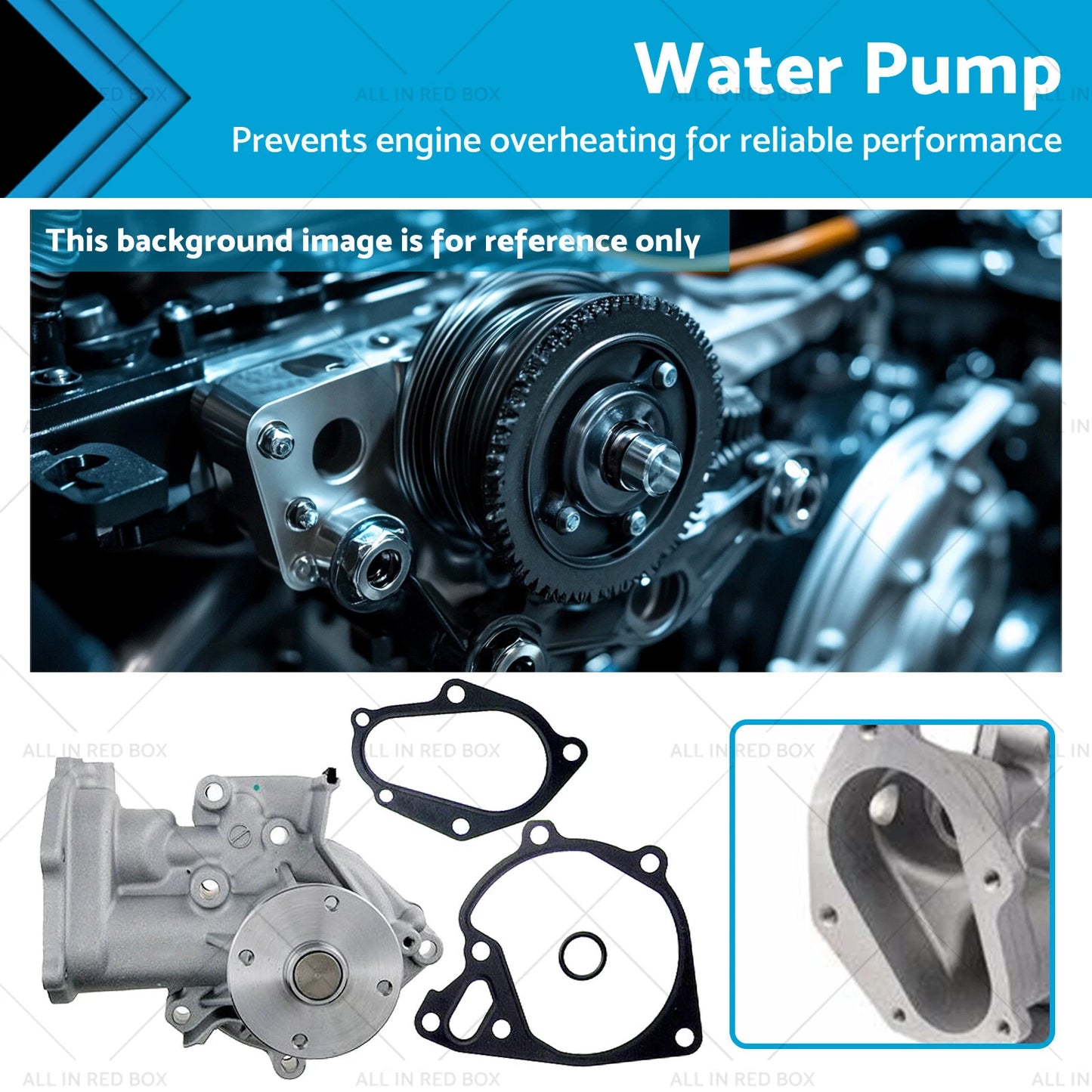Water Pump for Mitsubishi L200 Triton 2.5 DI-D 4WD (2005-2015)
