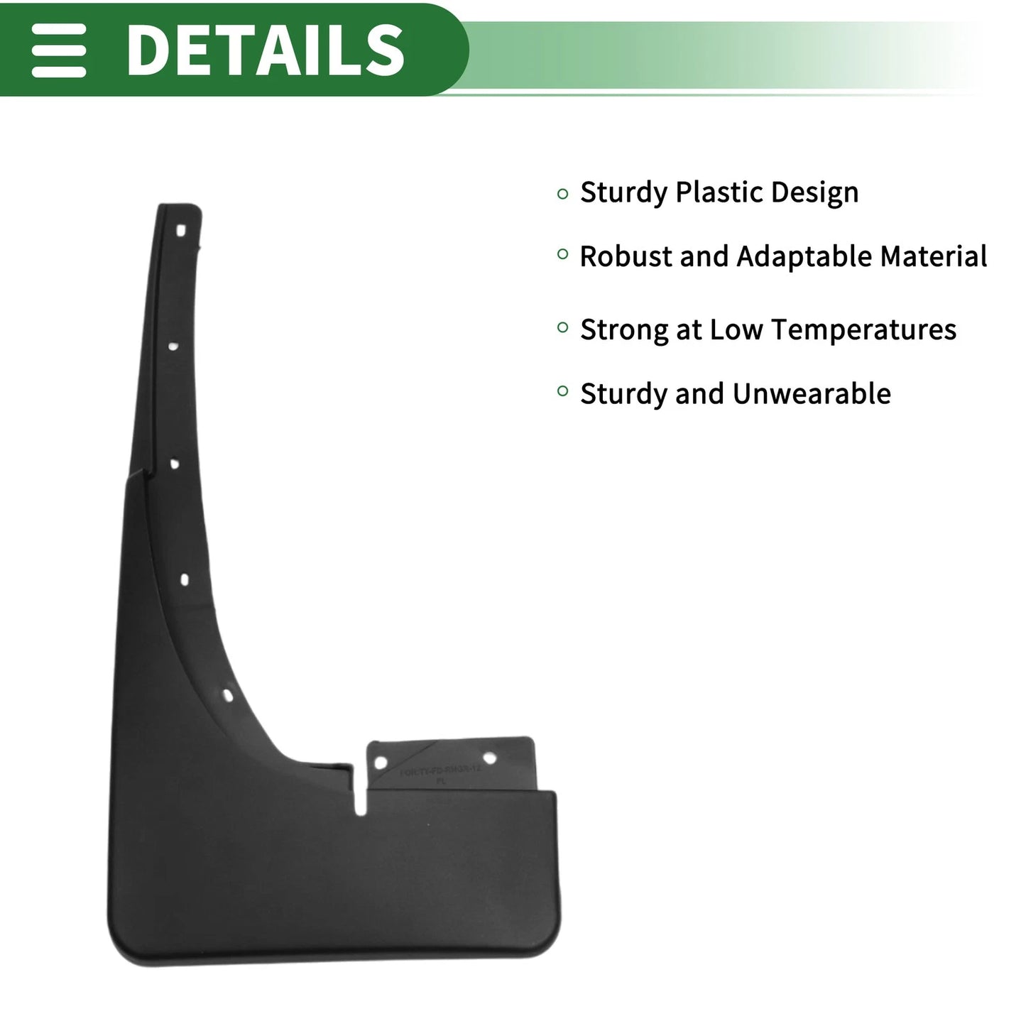 Mud Flaps Splash Guards for Ford Ranger T6/T7 (2011-2018)