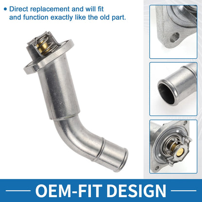4.2L Engine Coolant Thermostat Housing Assembly for GMC Envoy (2002 - 2009)