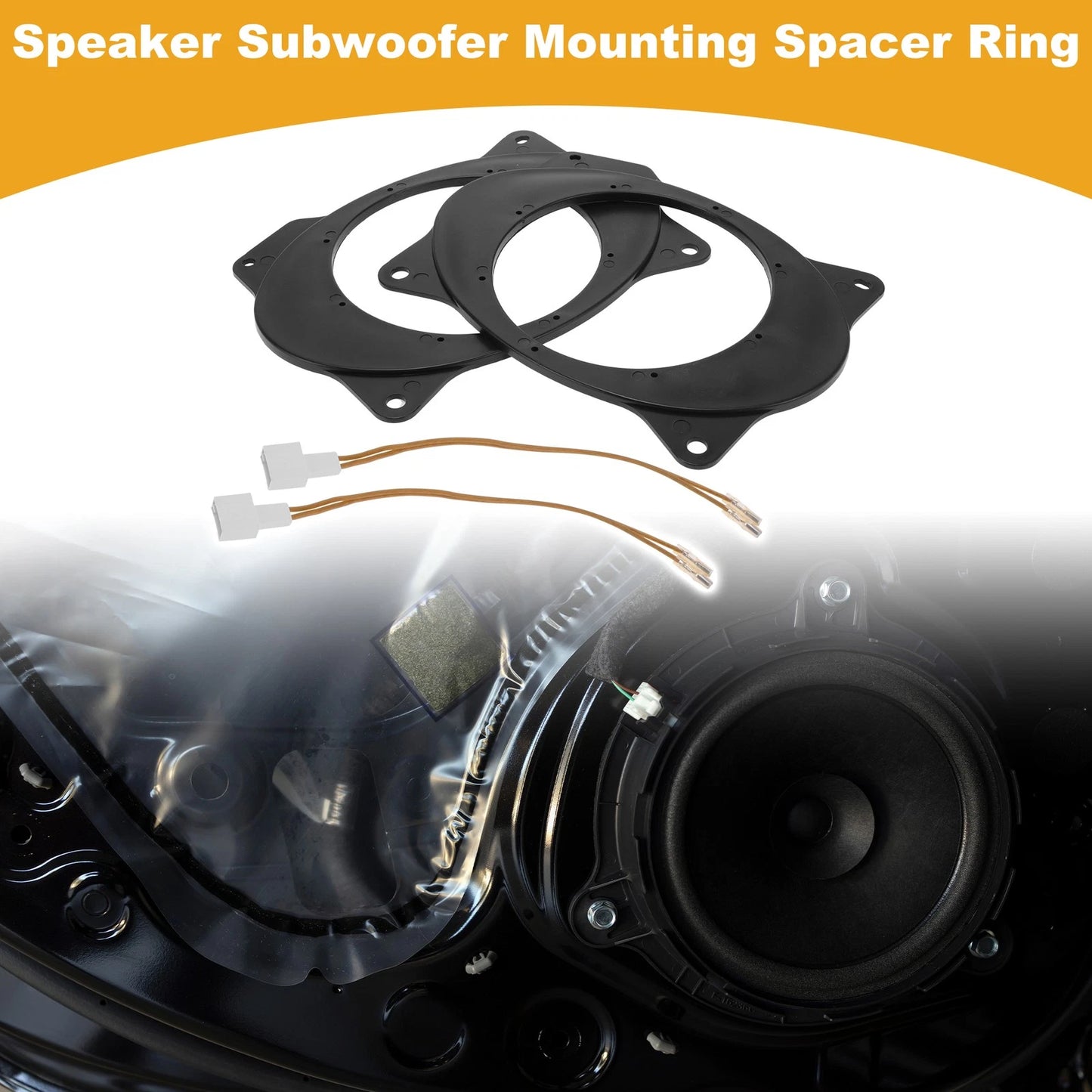 Speaker Spacer Ring for Toyota Corolla (2007-2018) - 2 x Tweeter Adapters