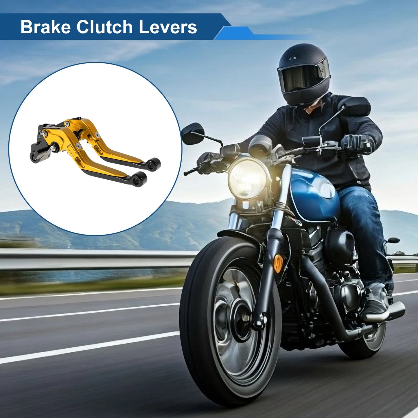 Brake Clutch Lever Adjustable Short Long for Kawasaki ER-5 (1996–2000)