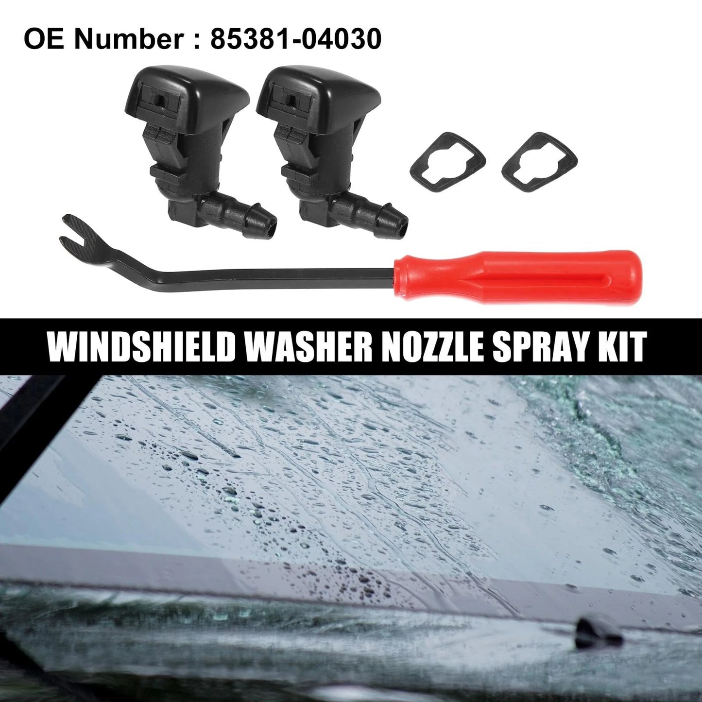 5 x Front Windshield Washer Nozzle for Toyota Tacoma (2000–2004)