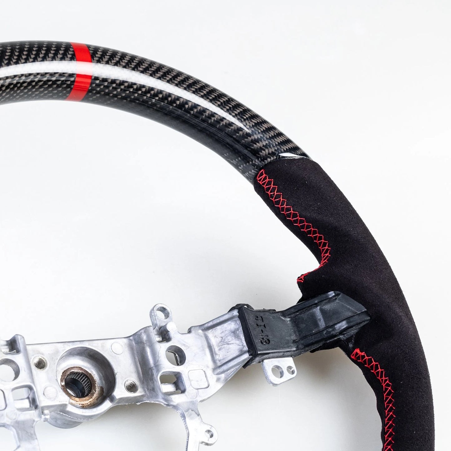 Carbon Flat Bottom Suede Steering Wheel for Suzuki Jimny (2018-2021)