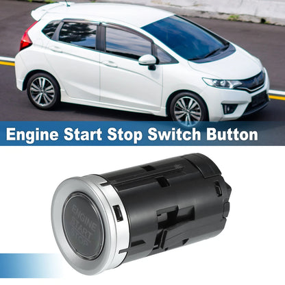 Engine Start Stop Switch Button for Honda Fit (2015-2018) Silver Tone