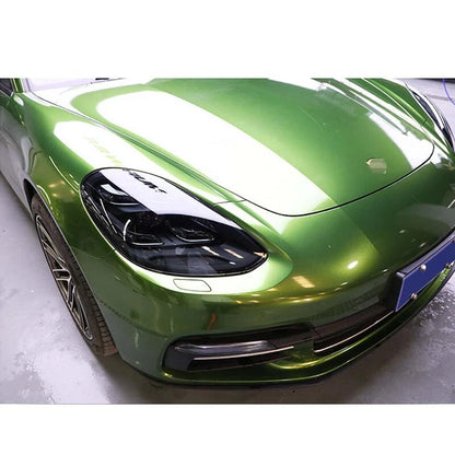 Car Smoke Black TPU Headlight Sticker Protect Film Fit For Porsche Macan 718