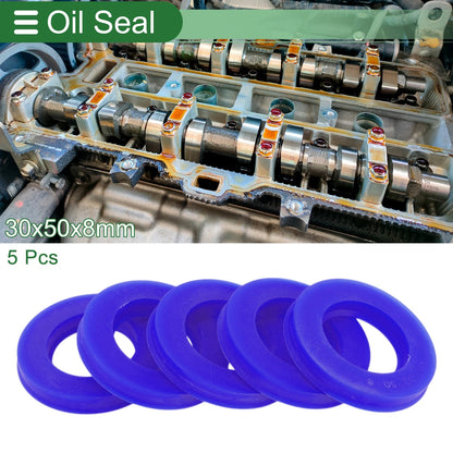 Oil Seal 30x50x8mm Rotary Shaft Seal TPU High Pressure for Make Model 5 Pcs