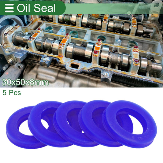 Oil Seal 30x50x8mm Rotary Shaft Seal TPU High Pressure for Make Model 5 Pcs