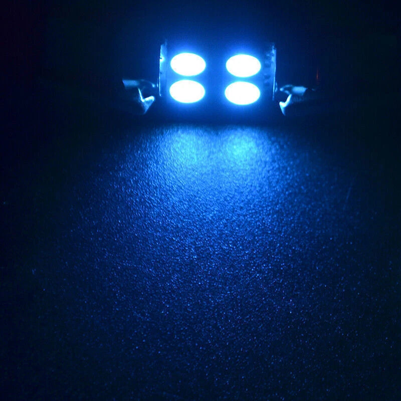 31mm 4-SMD 5050 LED Light Bulbs for Car Interior - 50pcs ()