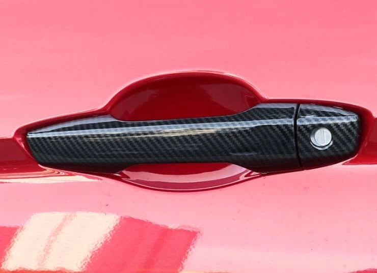 Door Handle Lid Cover Trim for Mitsubishi Eclipse Cross 2018-2021 Carbon Fiber