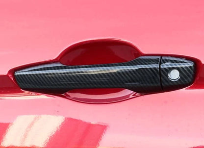 Door Handle Lid Cover Trim for Mitsubishi Eclipse Cross 2018-2021 Carbon Fiber