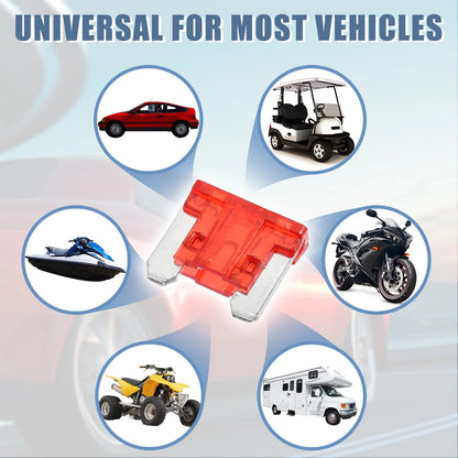30pcs 10A Low Profile Mini Blade Fuses for Automotive