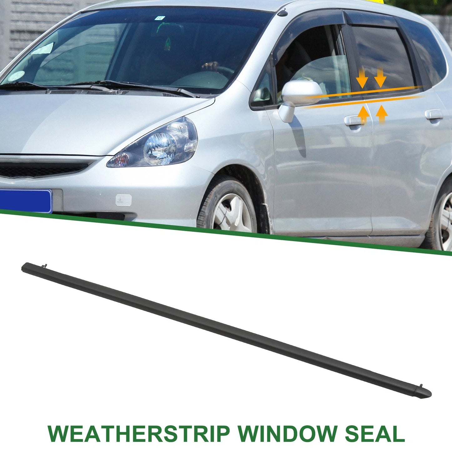 Front Left Weatherstrip Window Seal for Honda Fit (2015-2020)