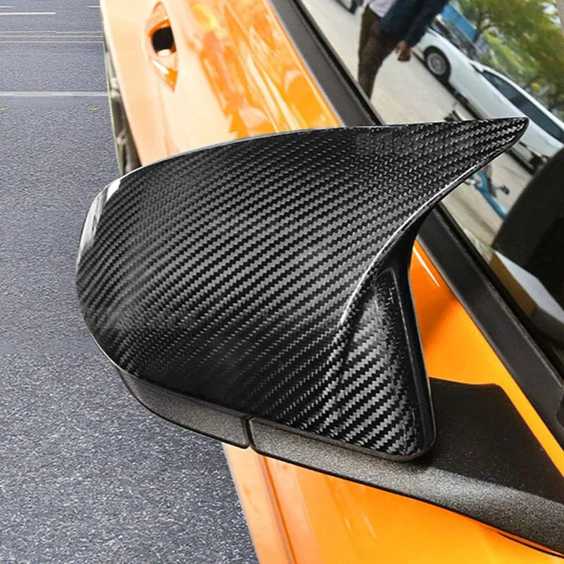 Carbon Fiber Side Mirror Cap Covers for 2015-2023 Ford Mustang (2 x)