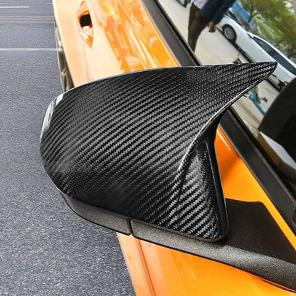 Carbon Fiber Side Mirror Cap Covers for 2015-2023 Ford Mustang (2 x)