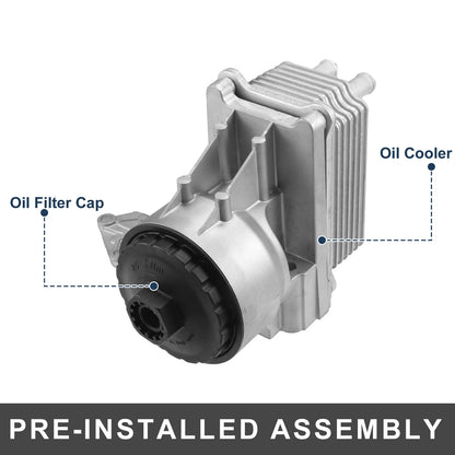 Engine Oil Cooler Filter Housing w/ Seals for Ford Transit (2000-2013)