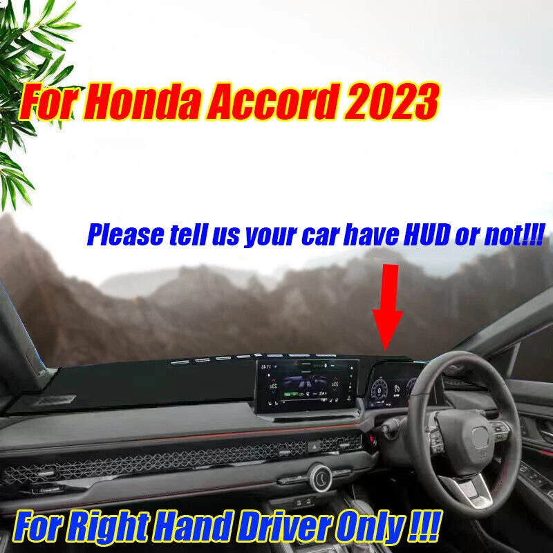 RHD Leather Dashboard Cover Dash Protector Pad Mat for Honda Accord (2023–2023)