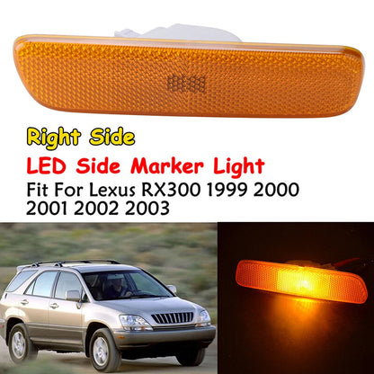 Front Right Side Marker Light Assembly with Bulb for 1999-2003 Lexus RX300