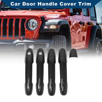Car Door Handle Cover Trim for Toyota Corolla Sedan (2003-2010) - Carbon Fiber Black