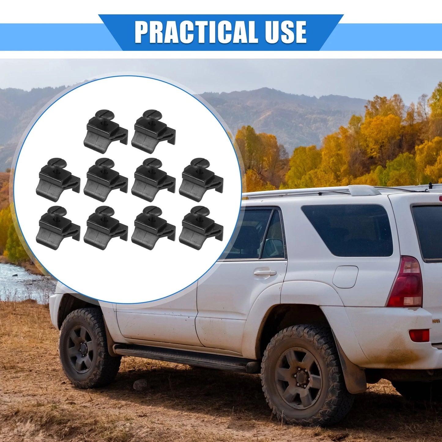 10 x Car Front Fender Bumper Cover Clips for Toyota Camry (2004-2011)