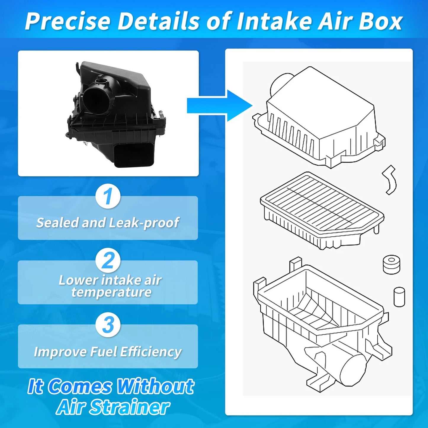 Air Filter Cleaner Box Housing for Toyota Camry (2018-2024)