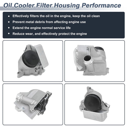 Engine Oil Filter Housing for BMW E91 328i L4 2.0L (2012)
