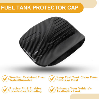 Fuel Tank Door Cap for Mitsubishi Outlander Carbon Fiber Black