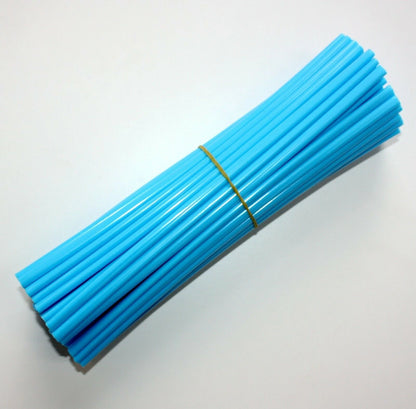 72pcs LT Blue Spoke Wraps Covers for KTM CRF Dirt Bike Motorcross