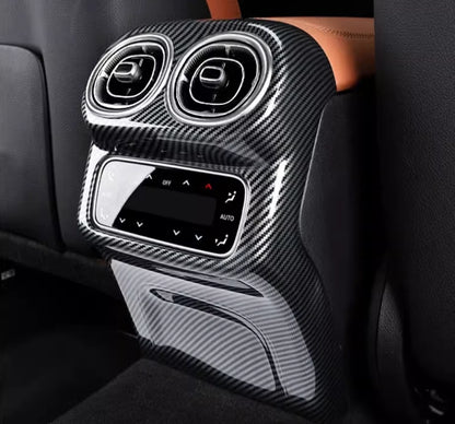 Rear Carbon Fiber Air Outlet Vent Lid Cover Trim for 2023 Mercedes-Benz GLC