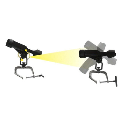 Adjustable Rod Bracket Fishing Accessory for Canoes/Boats