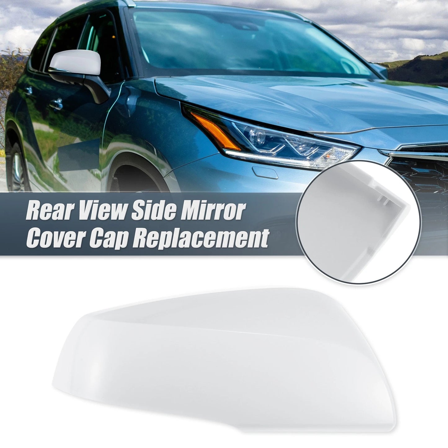 Right Side Mirror Cover Cap for Toyota Highlander (2020-2022)