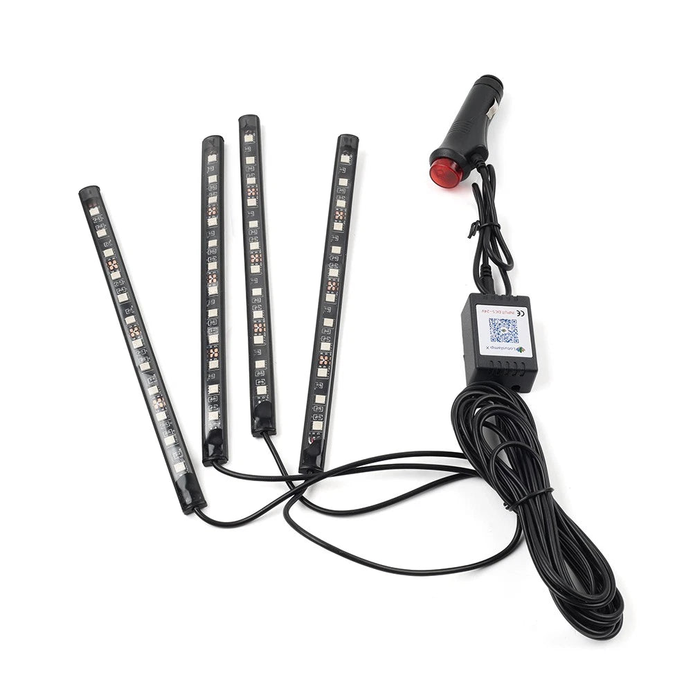 48 LED RGB Voice Control Decorative Floor Atmosphere Light Lamp