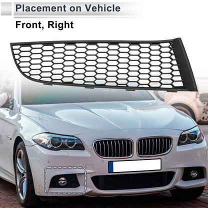 Right Front Fog Light Grill for BMW 740i (2011-2015) - 1 x Black Cover