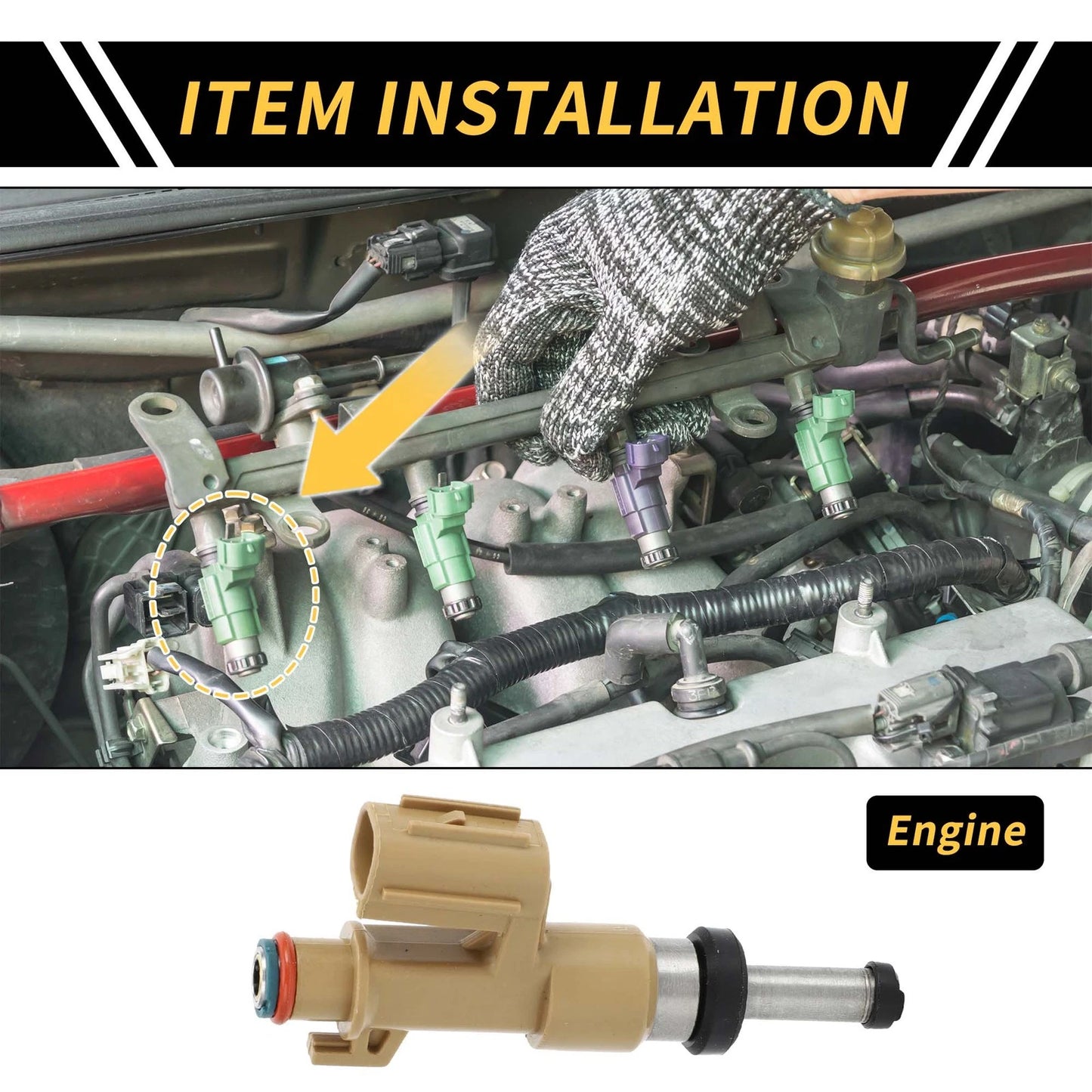 Fuel Injector / 12 Holes / Fuel Injector for Toyota Tundra (2007–2009)